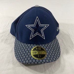 Dallas Cowboys Fitted Hat Size 7 1/8